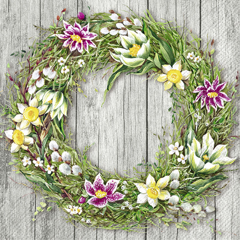 Full Floral DIY Spring Wreath