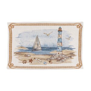 SANDER Lighthouse Gobelin-Tischset mit maritimer Idylle