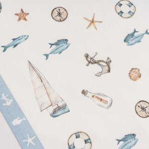 SANDER Sealife Towel Geschirrtuch mit Meeresmotiven