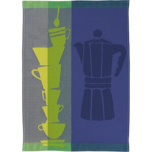 SANDER Café Geschirrtuch 50x70 cm light green/blue